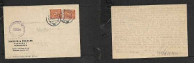 Germany, 48pf, HAMBURG 17.12.46 > British Zone MILITARY CENSORSHIP CIVIL MAILS 20094