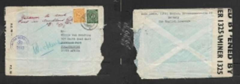 Germany, 75pf , cover BOCHUM 11.9.47> Johannesburg, S.Africa, British Censorship Germany 2112, 1325