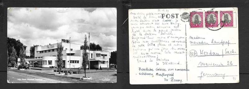South Africa, Lido hotel, Eikenhof, Johannesburg, transvaal, used 3d, 1951 > Germany