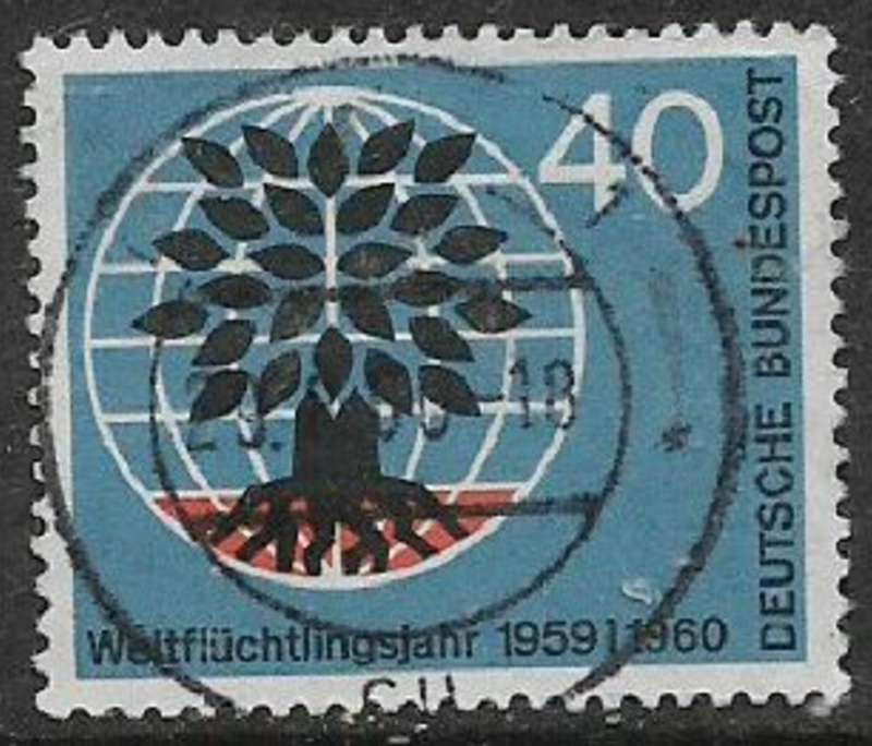 Germany, 1960, 40 pf, Refugee Year, c.d.s. used