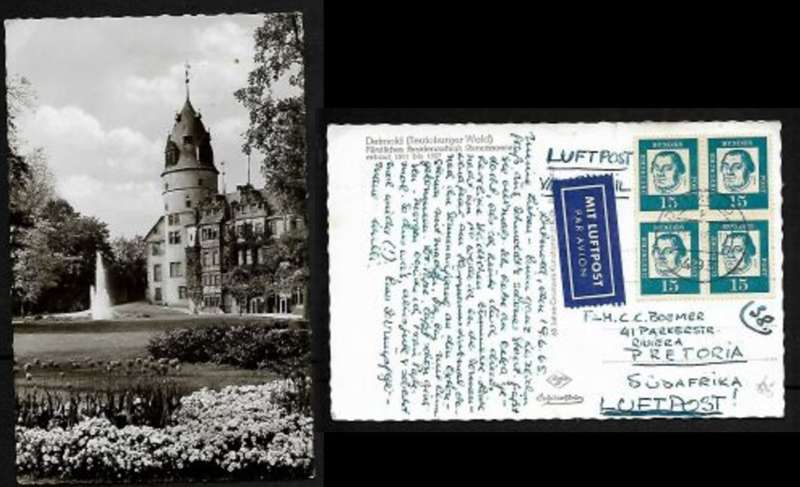Detmold (Teutoburger Wald) used 1965 > S.Africa