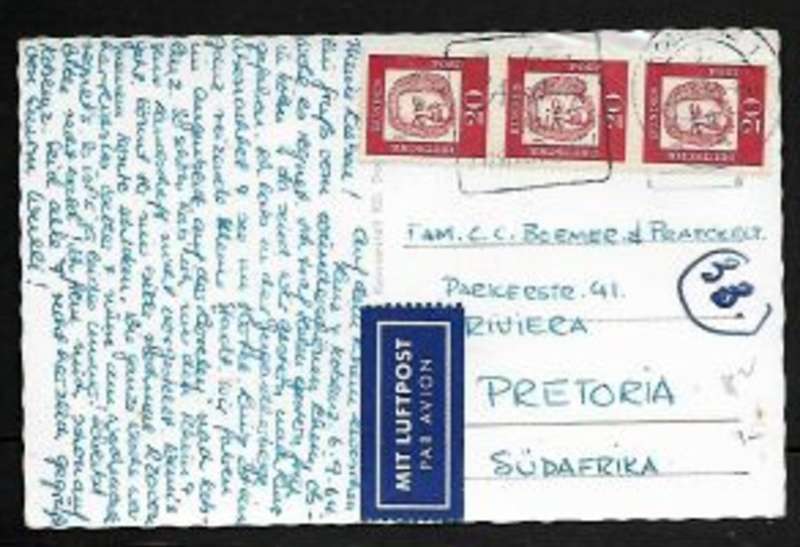 Detmold (Teutoburger Wald) used 1965 > S.Africa