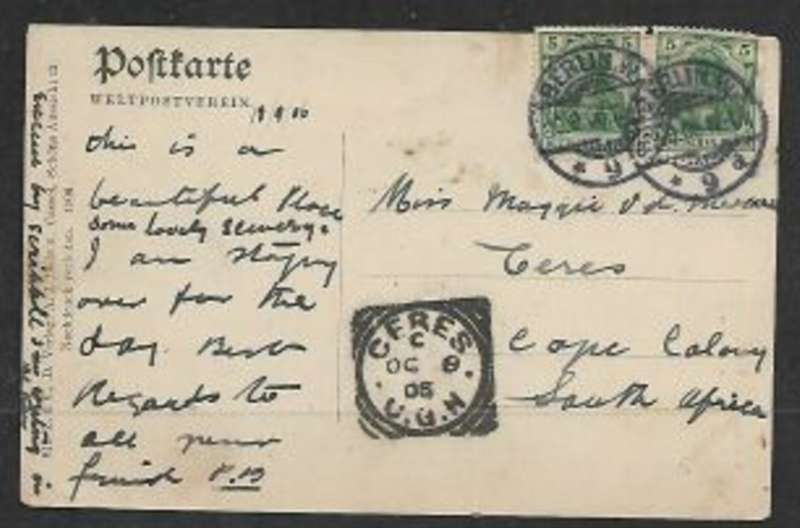 Germany: Wilhelmshohe Kaskaden, used 1906, BERLIN > CERES GOGH