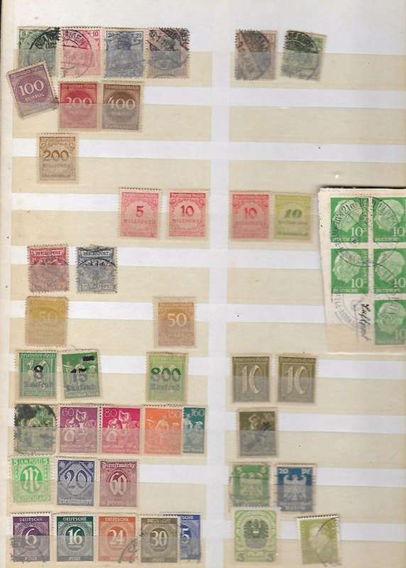 Germany - assortment of stamps,