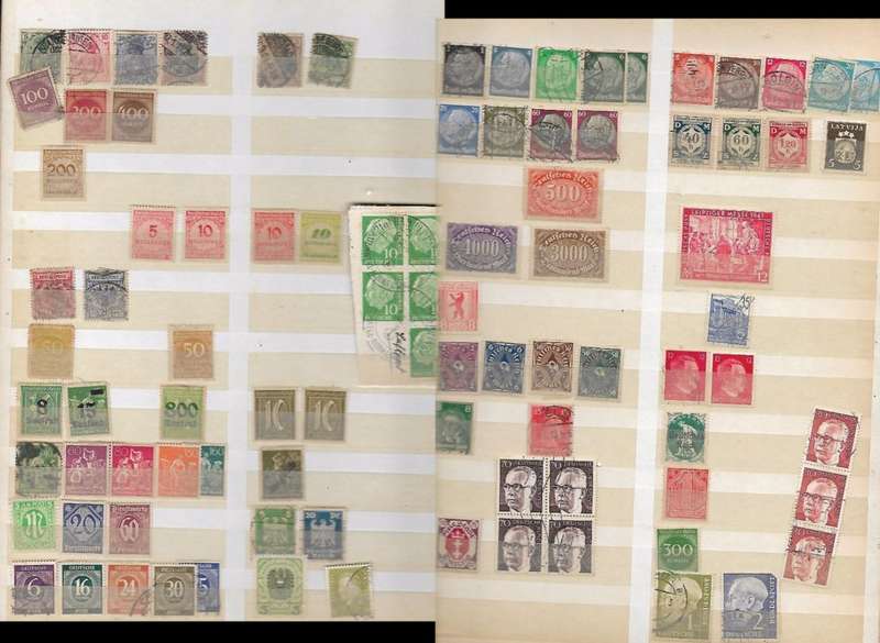 Germany - assortment of stamps,