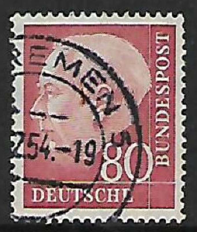 Germany, 1954, 80pf, used