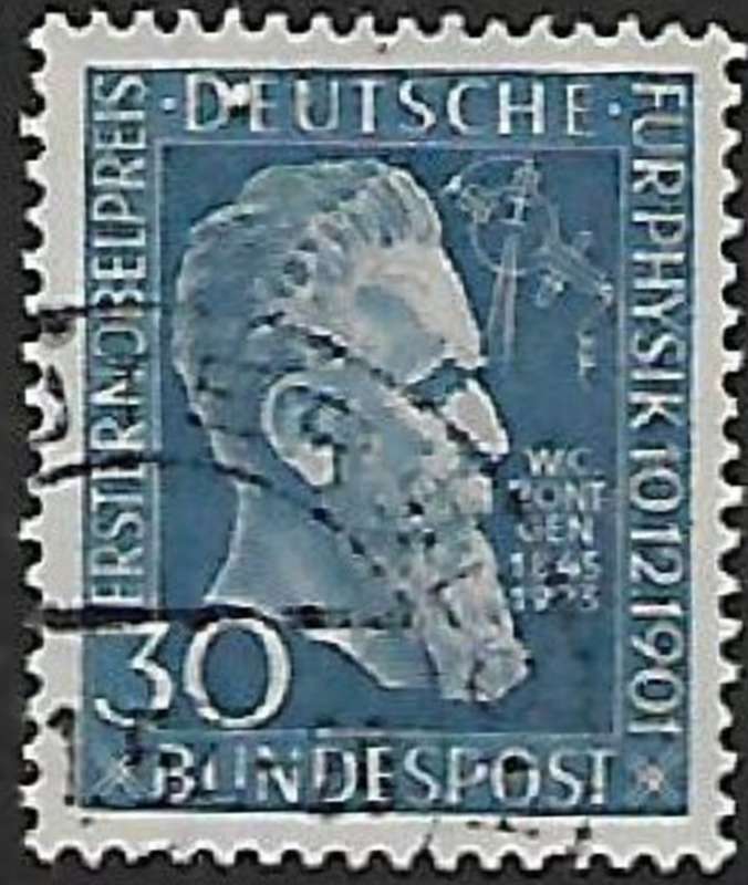 Germany: 1951, Rontgen, 50th Anniversary, 30pf, used