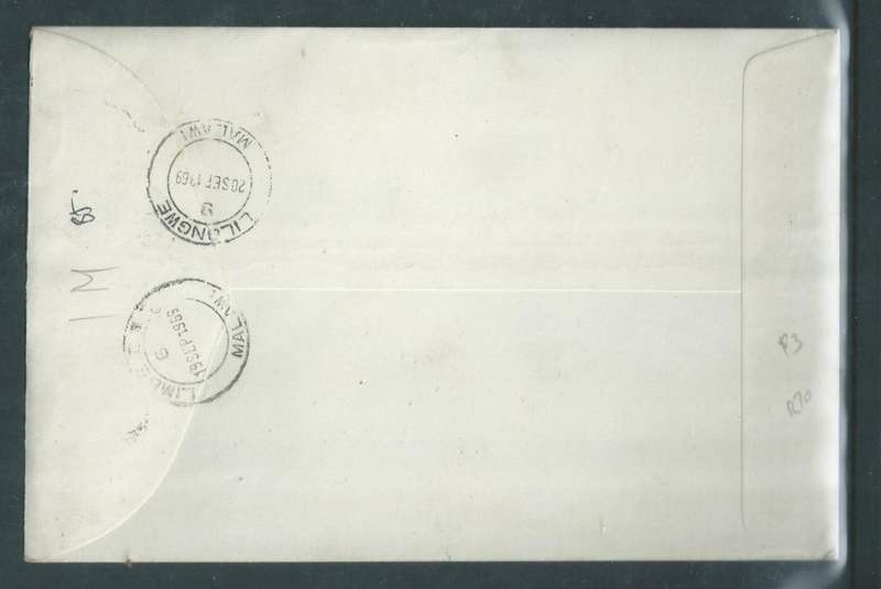 Rhodesia, 1969, Bridges of Rhodesia, First Day Cover, BULAWAYO 18 SEP 69 , c.d.s. >LILONGWE, LIMBE t