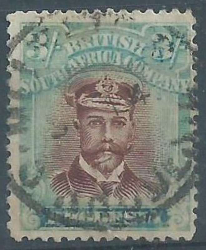 Southern Rhodesia, B.S.A.Co., 1913, GVR, Admiral, 3/ used