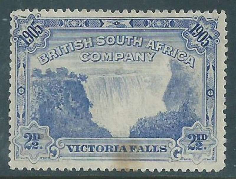 Southern Rhodesia B.S.A.Co. 1905, 21/2d, Falls, perf 14 MH *