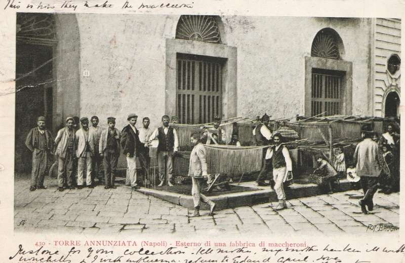 Italy, Naples, `Totte Annunziata fabrica di maccheroni`, used NAPOLI 1905