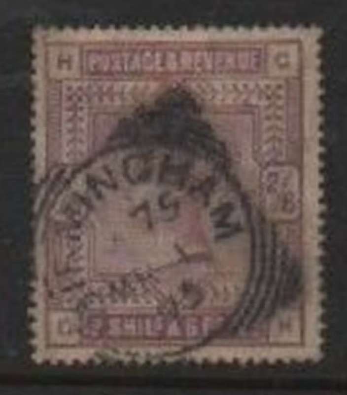 Great Britain, VRI, 1883, 2`6 deep lilac, used BIRMINGHAM MR 1 93, squared c.d.s.