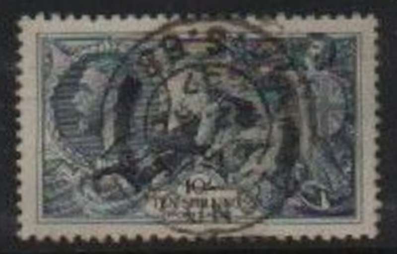 Great Britain, GVR, 1934, 10/ re-engraved seahoses, used LONDON 22 AP 37 c.d.s.