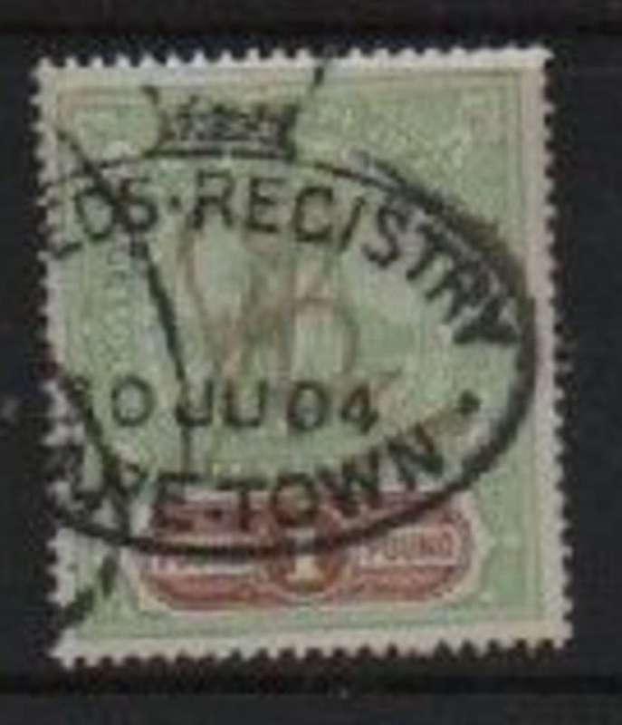 S.Africa, Cape of Good Hope, revenue, VRI, 1898, Hope Standing £1, used