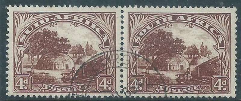 South Africa, 1952, 4d, pair, used,