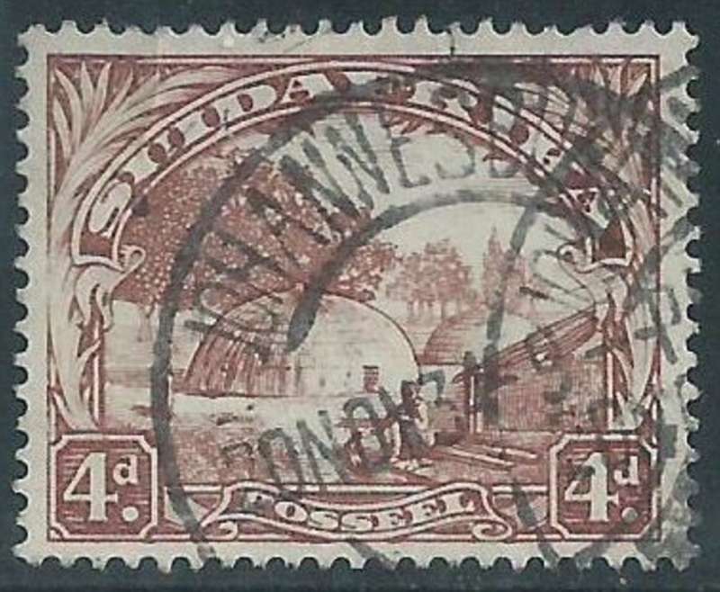 South Africa, 1932, Pretoria printing, 4d, single, used,