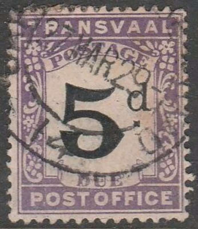 S.Africa, Transvaal, 1906, Postage Due, 5d, used