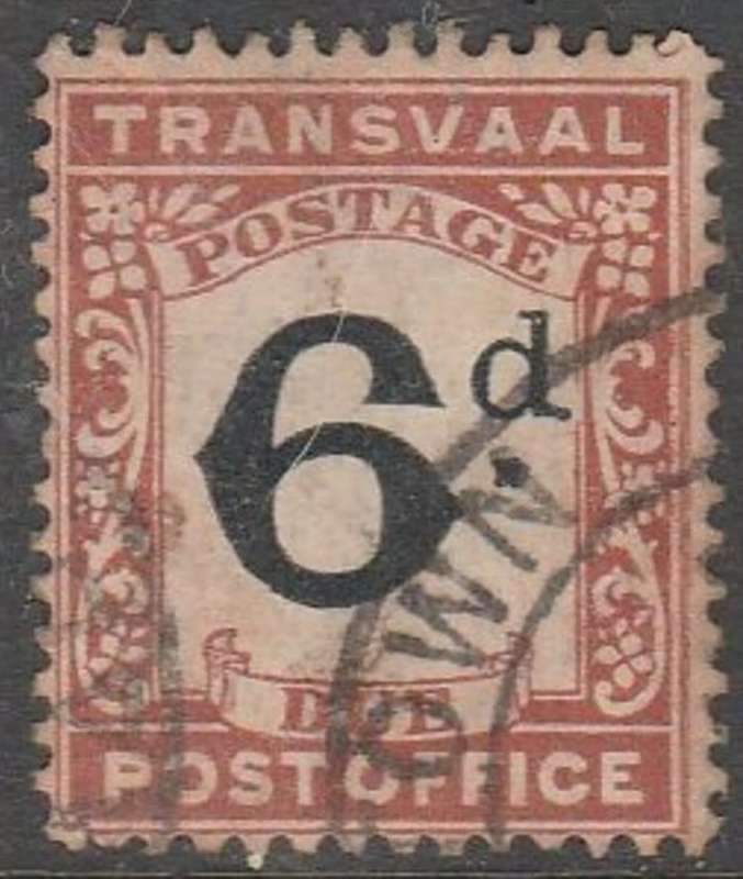 S.Africa, Transvaal, 1906, Postage Due, 6d, used