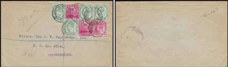 S.Africa, CoGH, registered cover, 5d, ST GEORGES ST CAPETOWN MR 3 03 c.d.s > Johannesburg