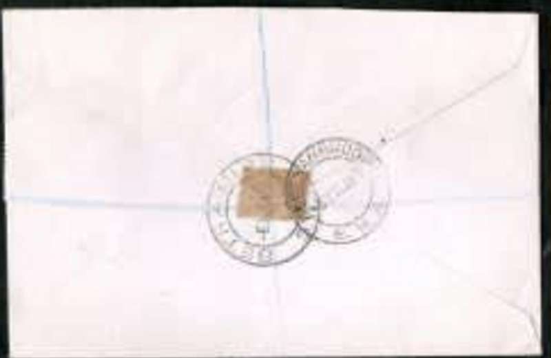 South West Africa registered cover, 8 cents BETHANIE S.W.A. 6 XII 61 c.d.s., > Johannesburg KEETMANS