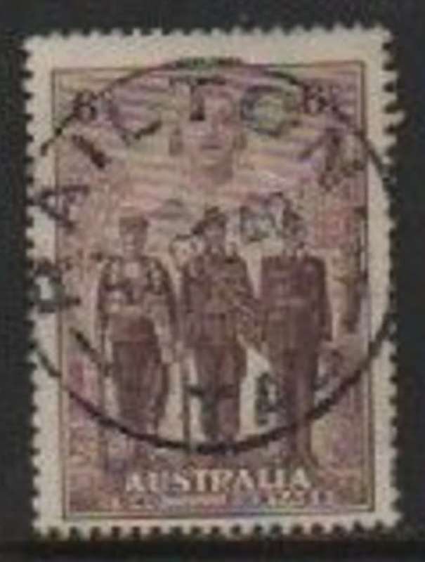 Australia, GVIR, 1940, Imperial Forces, 6d, used ,RAILTON TAZ 5 OC 40