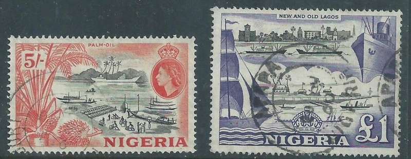 Nigeria, EIIR, 1953, 5/, £1, used