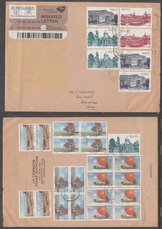 South Africa, Insured Letter, SEDGEFIELD 30 XI 95 > Bryanston