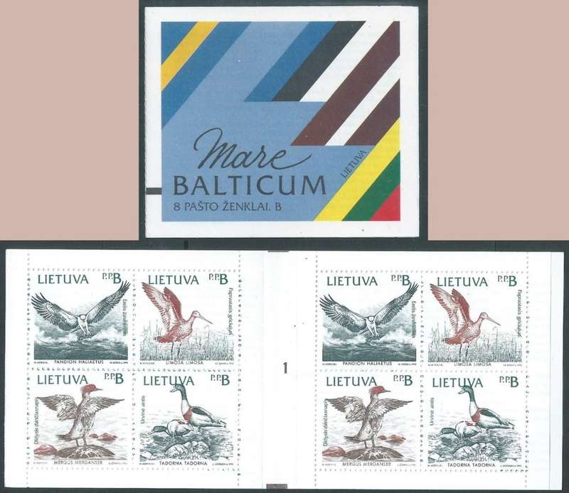 Latvia, 1992 Mare Balticum booklet, MNH **