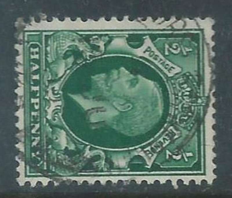 Great Britain, GVR, 1934, 1/2d, sideways watermark, used