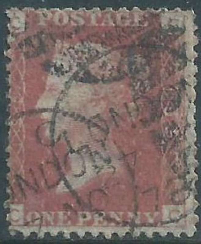 Stanley Gibbons No....... 43 or 44 (shade), plate 195 Catalogue Value (2015)...:£10.00 Condition...