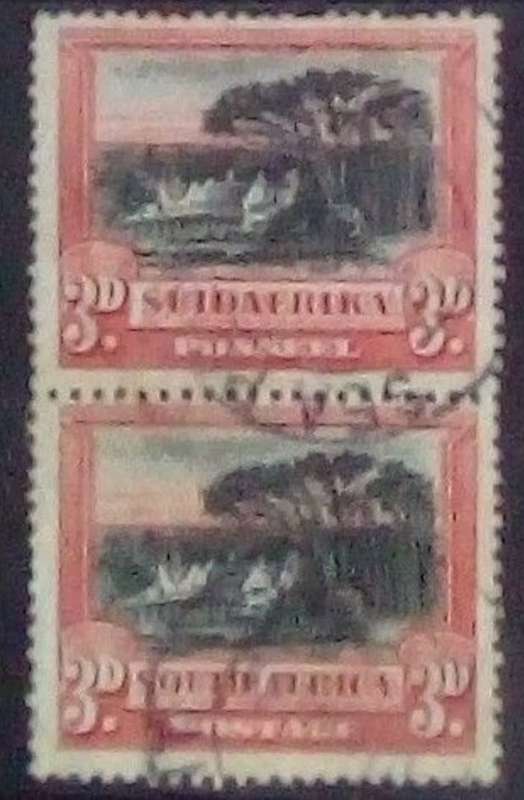 S. Africa, 1931, 3d, vertical pair used