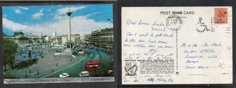 London Trafalgar Square Kardarama (pub)used,