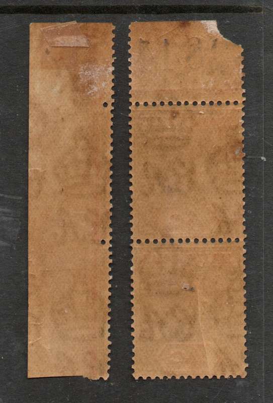 Mauritius, GVR 1926 4c, Die II pair with top sheet number & right selvedge, MNH **