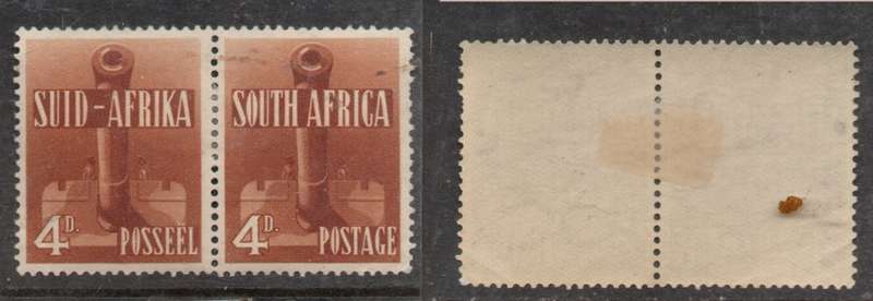 South Africa 1941, 4d, red-brown, big gun, MH*