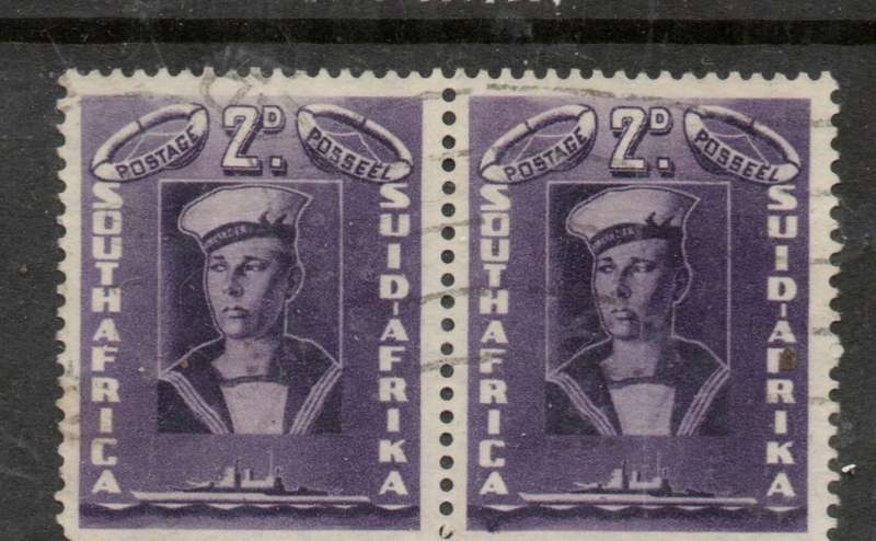 South Africa 1941,2d, 1/, pairs used  used