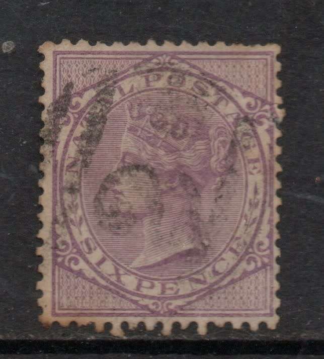 South Africa Natal VRI,1876, 6d, Crown CC watermark, used
