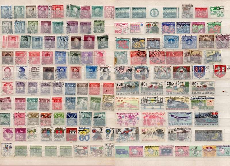 Czechoslovakia, low denomination, low catalogue value, used