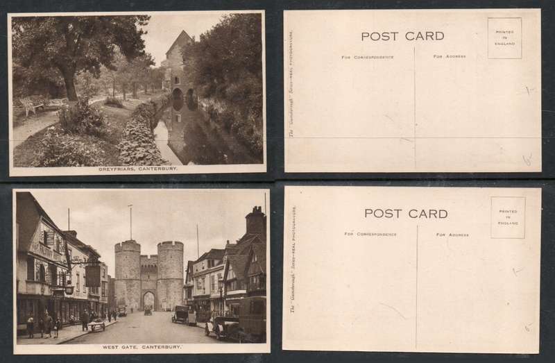 England, PPCs, Westgate Canterbury, Greyfriars Canterbury, unused