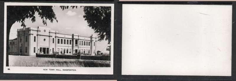 South Africa, Transvaal,  Randfontein New Town Hall, photo PPC - nothing on back