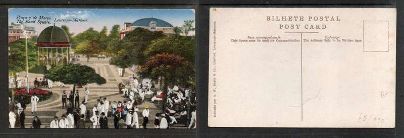 Mozambique, The Band Square, Lourenco Marques, unused