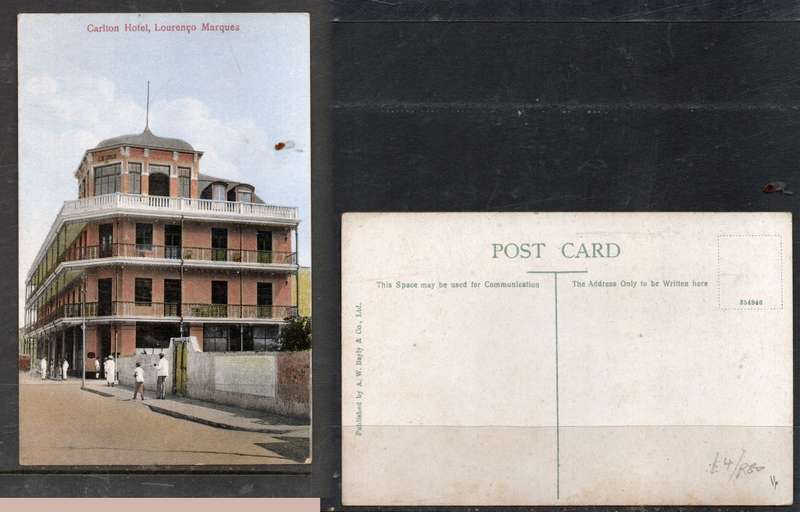 Mozambique, Carlton Hotel Lourenco Marques, unused