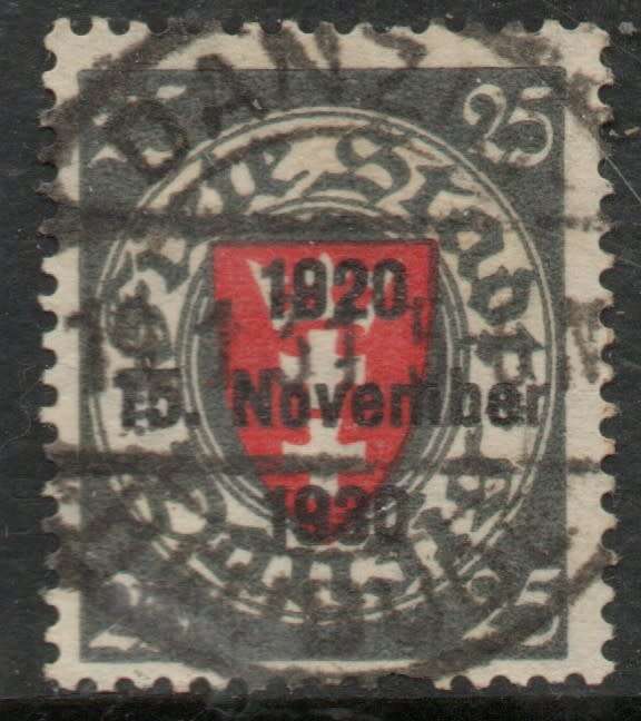 Germany, Danzig, 1930,, 25 pf, opt 1920 NOVEMBER 1930, c.d.s. used
