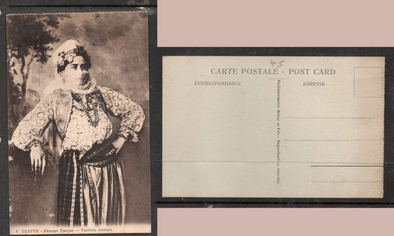 Egypt - Femme Turque - Turkish Woman, print of photo
