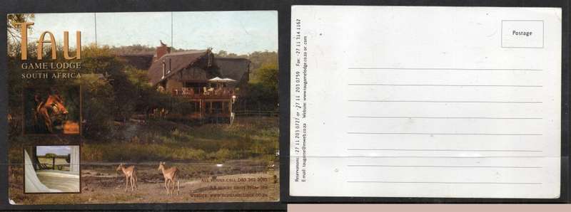 S.Africa, Tau Game Lodge, unused, modern