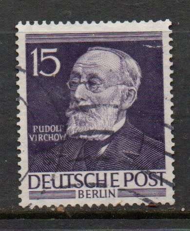 Germany Berlin, 1952, Pudo Virchow, 15pf, used