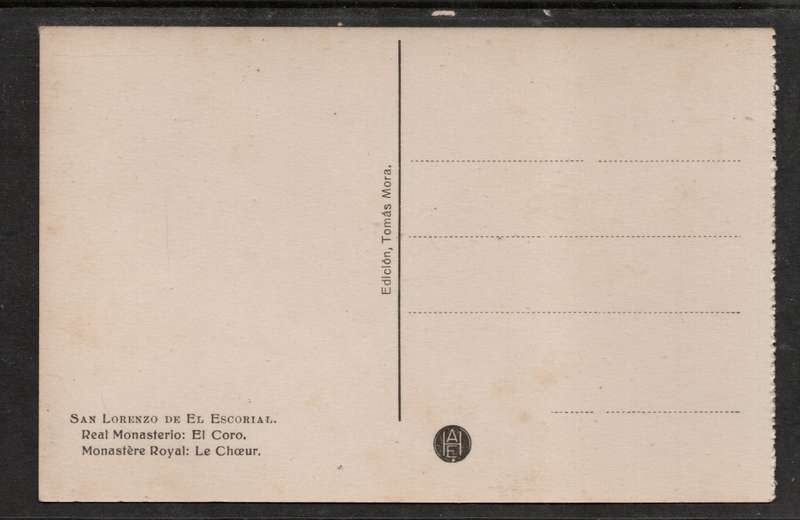 San Lorenzo, Monestere Royal, Le Choeur, unused