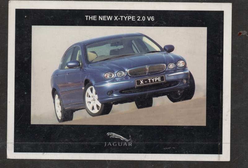 JAGUAR THE NEW X-TYPE 2.0 V6, postcard, unused