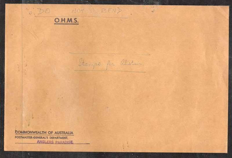 Australia, EIIR, Officia, Postmaster General unused large envelope