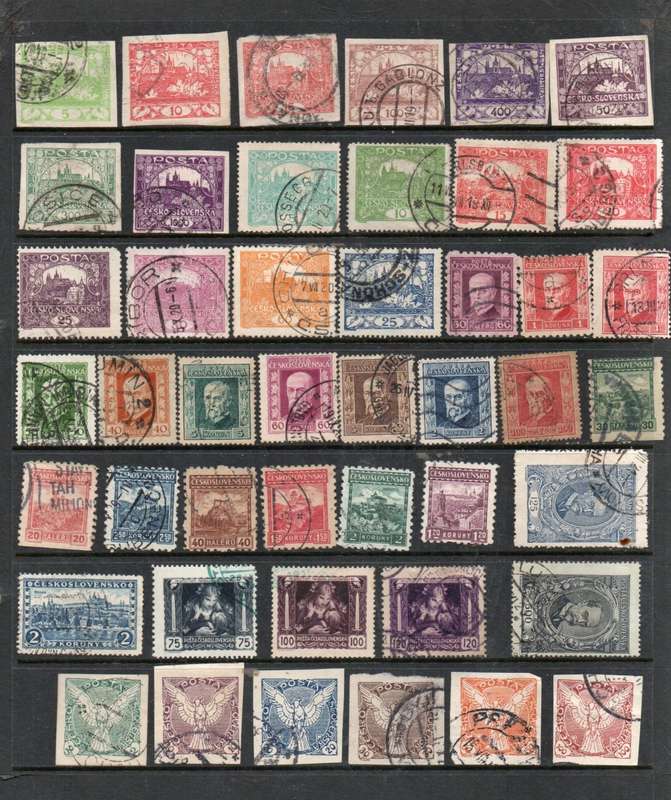 Czechoslovakia 40 used stamps, generally fine/g
