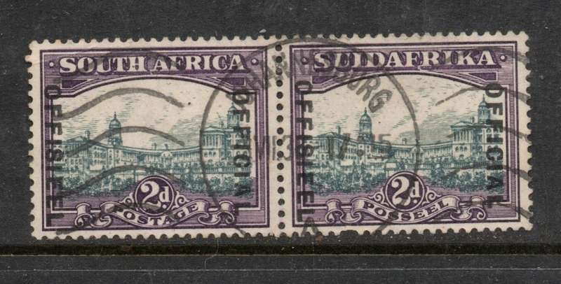 South Africa, 1930, 2d OFFICIAL / OFFICEEL, used JOHANNESBURG c.d.s.